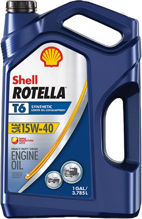 Shell Rotella T6 Full Synthetic 15W-40 Diesel Engine Oil (1 gal.)