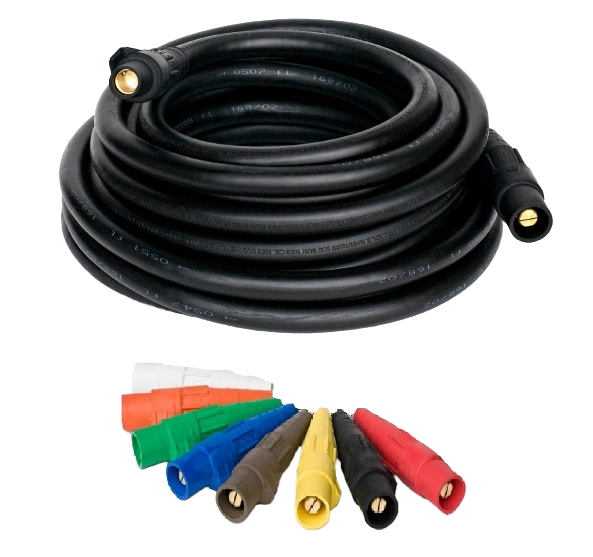 4/0 Camlok Cable Set (5 colors) - 50 ft. — Power Rentals