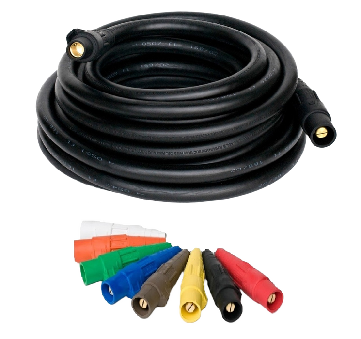 4/0 Camlok Cable Set (5 colors) - 25 ft.